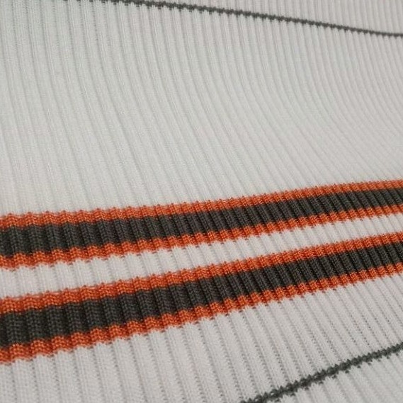 Kain Rib/bur babat 2x2 polos salur premium polyester pe jaket termurah