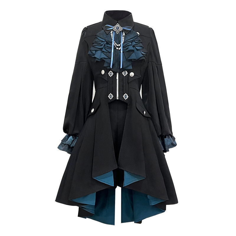 ~Mystique Melody~Ouji Lolita Shorts Outfit Prince Long Vest With Split Hem By Designer'S Gift Pre