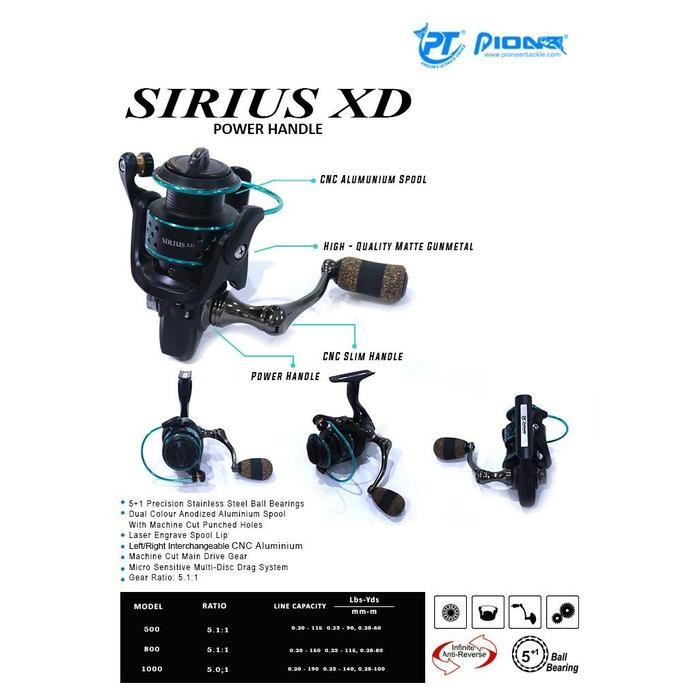 Reel Pancing Pioneer Sirius Xd Power Handle 500Xd