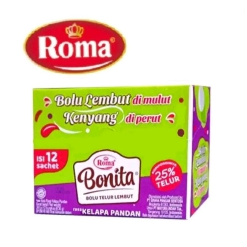 

Andrianbijaksana 1 Box /12 Pcs Bonita Bolu Telur Lembut 30Gr