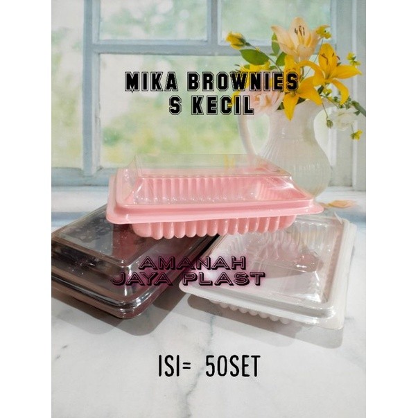 

Desyallshop (50Set) Mika Brownies S Kecil / Tray Bento / Kotak Makan