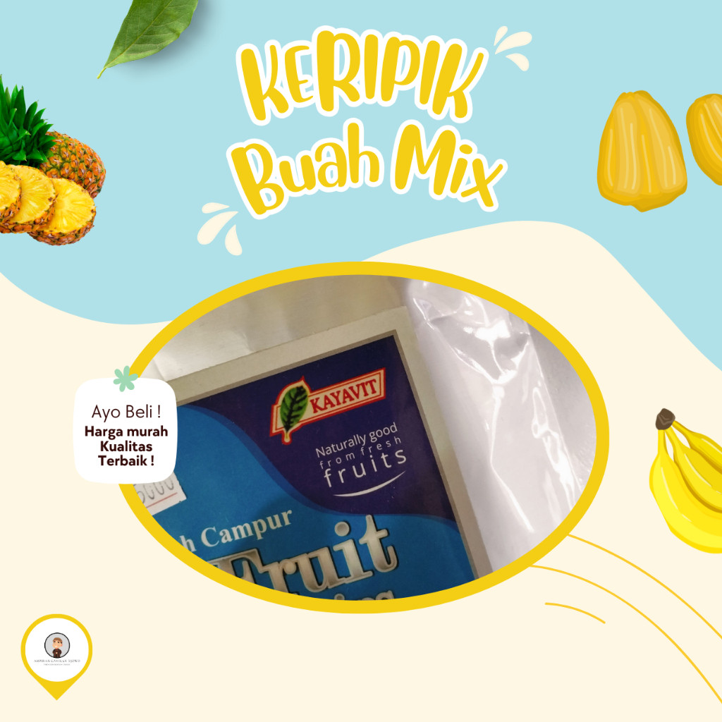 

Desyallshop Keripik Mix Buah Kemasan / Kripik Mix Buah 100 Gram - Ampiran Camilan Djowo