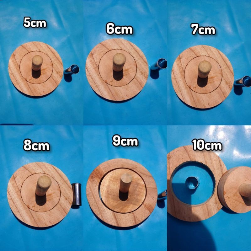 

Andrianbijaksana Turun Harga! 1 Set Cetakan Donat Kayu + Ring Kayu/ Pembatas
