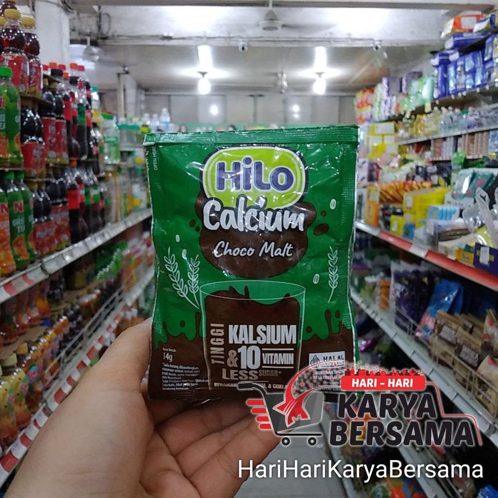 

Andrianbijaksana Susu Bubuk Hilo Calcium Choco Malt Sachet Pack Isi 5'S X 14Gr