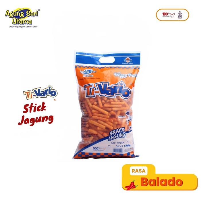 

Ti-Vario Stik Jagung 1 Dus Isi 5 - Jagung Premium - Jajanan Viral - Cemilan - Jagung - Cemilan Anak