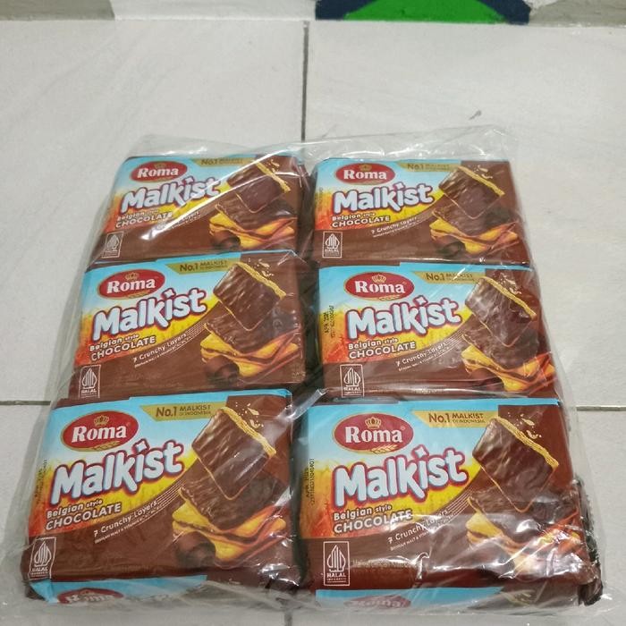 

Roma Malkist Coklat Paket 6Pcs Netto @ 105G Biskuit Cemilan Food Snack