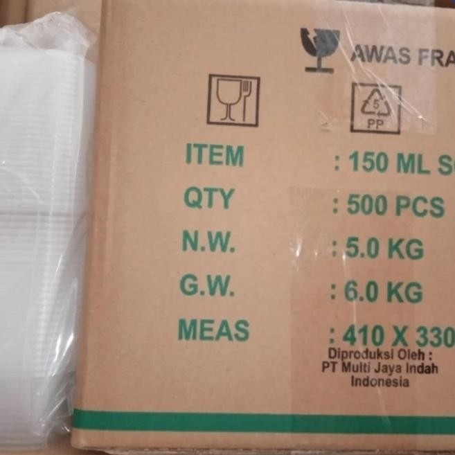 JTTOP" THINWALL DM 150ML SQUARE - CUP PUDING 150ML - THINWALL SQUARE MINI