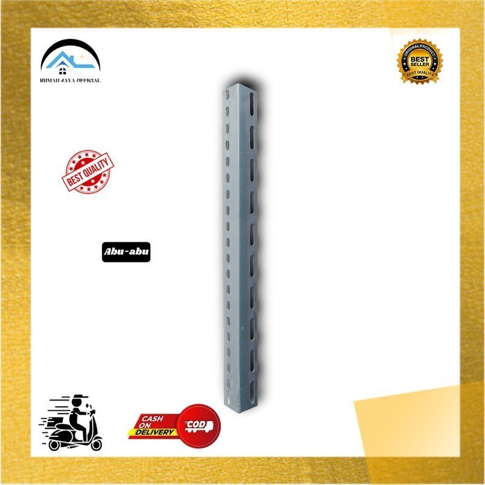 PREMIUM Rak Besi Siku Lubang Serbaguna ''50 Cm