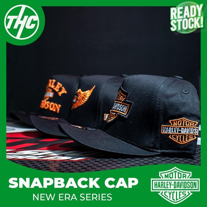 TERLARIS TOPI CAP SNAPBACK NEW ERA HARLEY DAVIDSON TOPI MOTOR READY