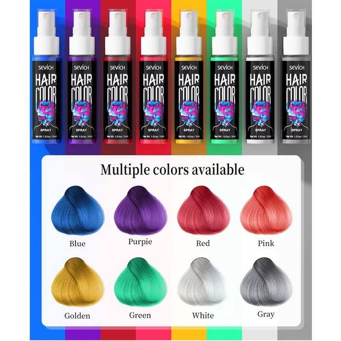 DYE Hair Color Spray / Temporary Hair Color Spray / Hair Spray Warna best seller