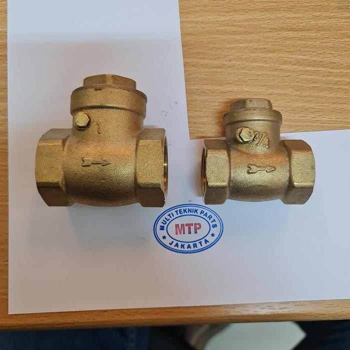 Swing Check Valve Kuningan / Klep Tabok Brass / Bronze 1/2" inch