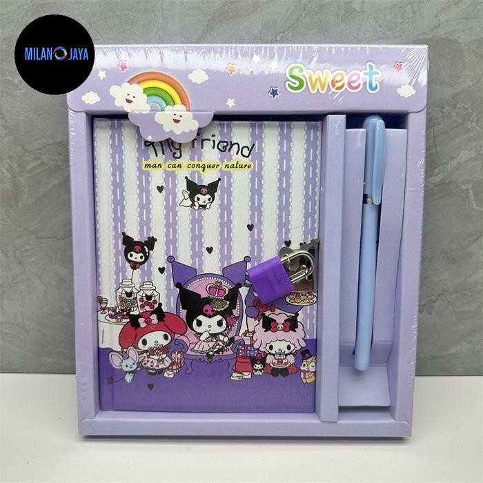 

Jurnal 7In1 Set Gift Box Buku Diary Notes Pulpen Memo Gantungan Stiker Notebook Paper Book