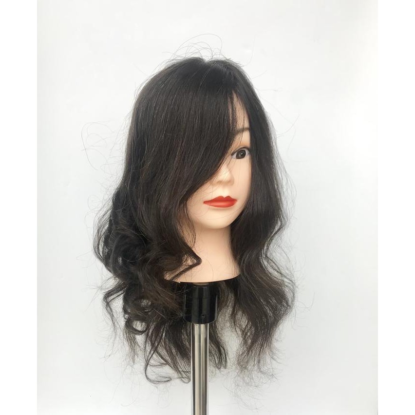 Koryu Nikko Kepala Manekin Rambut Asli 100% Latihan Penata Rambut