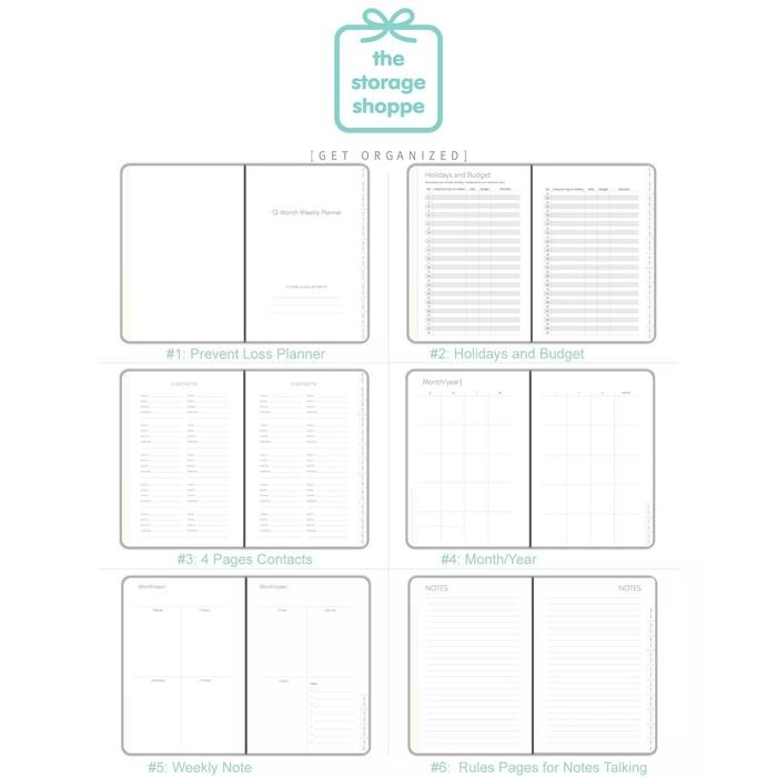 

Undated Planner Spring Flower Agenda Monthly Weekly Journal #Gratisongkir