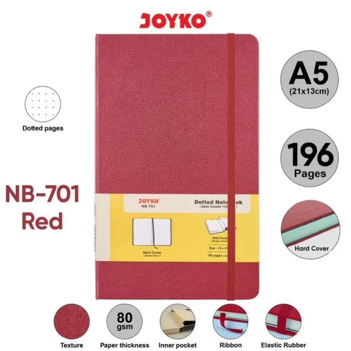 

Notebook Buku Tulis Catatan Diary Agenda Hard Cover Joyko Nb-701 Dot #Gratisongkir