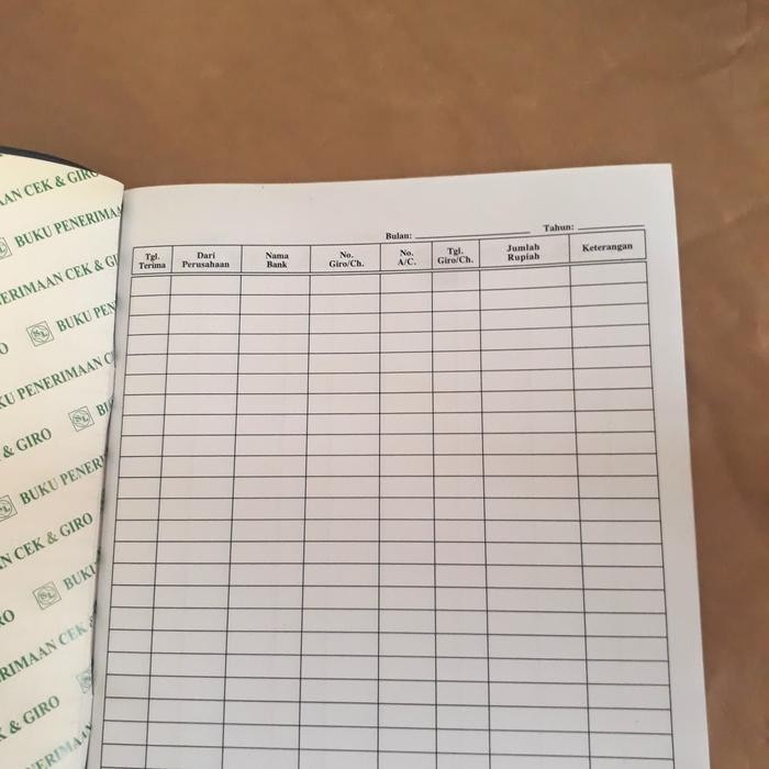 

Buku Penerimaan Cek & Giro #Gratisongkir