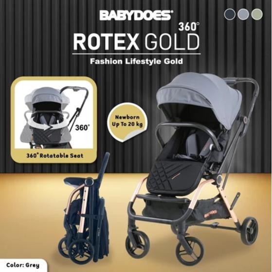BABYDOES Rotex Gold 360 Stroller