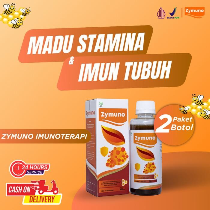 

ZYMUNO Madu Herbal Tingkatkan Stamina dan Daya Tahan Tubuh 2 Botol