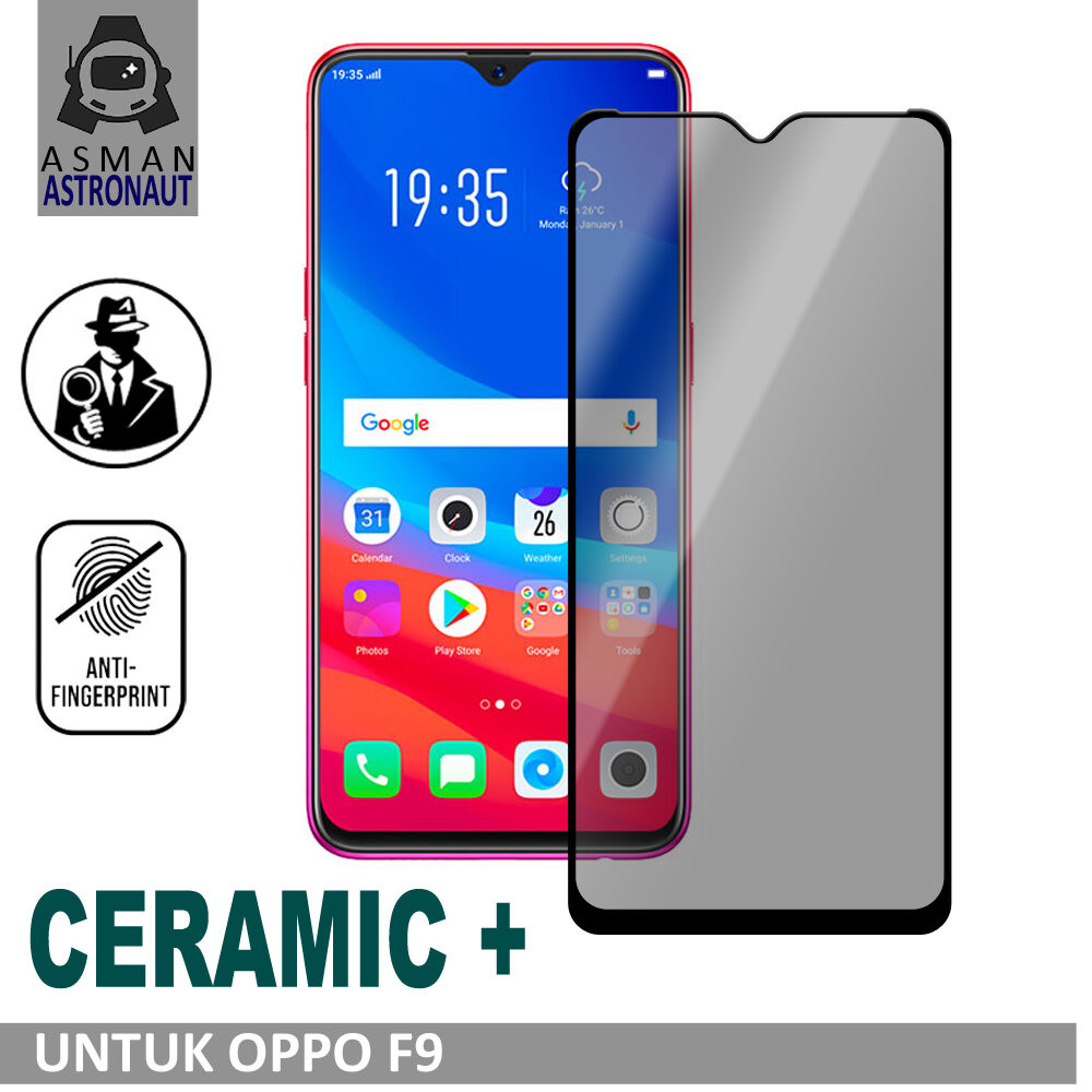 Tempered Glass Untuk Oppo F9 / F9 Pro | Ceramic Matte Spy Premium