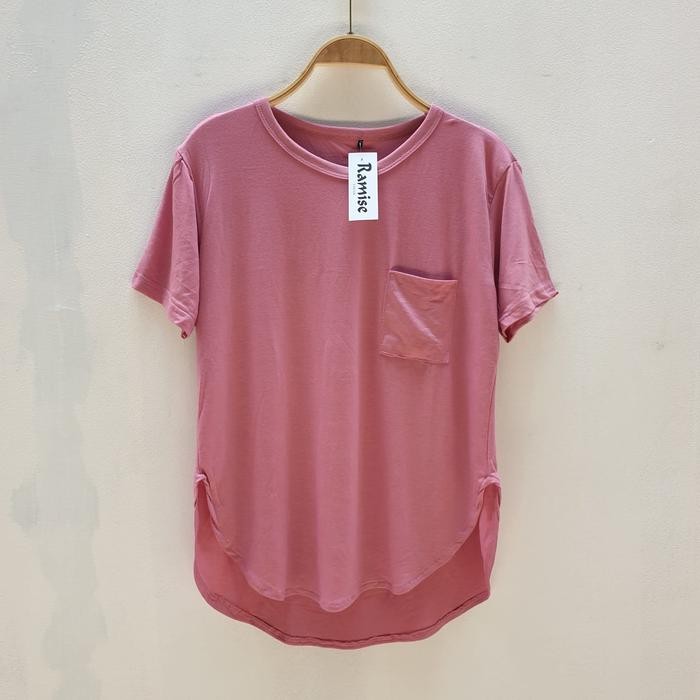 Kaos Oval Wanita Lengan Pendek Spandek Rayon - Atasan Nyaman Lembut - Kaos Polos Wanita Model