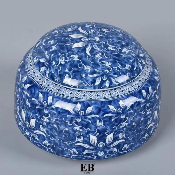 

Tempat Daun Teh Kopi / Chinoiserie Tea Leaves Storage Jar 1032