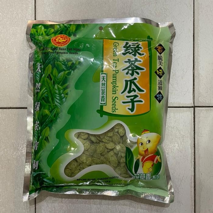 

Kuaci Biji Labu / Kuaci Putih Biji Labu Rasa Teh HIjau / Green Tea Pumpkin Seeds 1kg