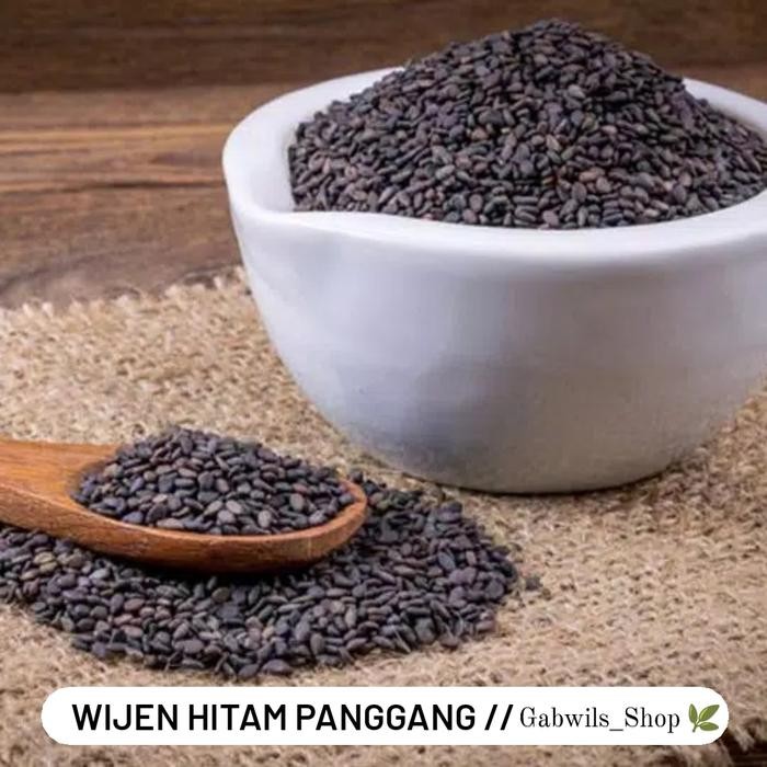 

Wijen Hitam Panggang 1kg/ Black Sesame Seeds