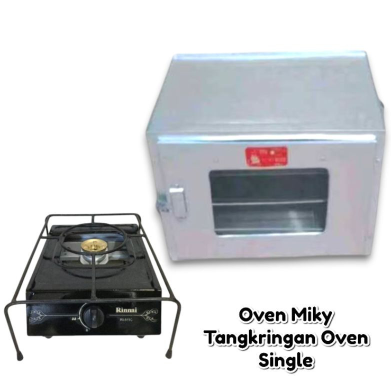 Oven Kompor Tangkring Miky Susun 3 Bahan Galvalum Anti Karat / Paket Loyang dan Cetakan Kue Lengkap