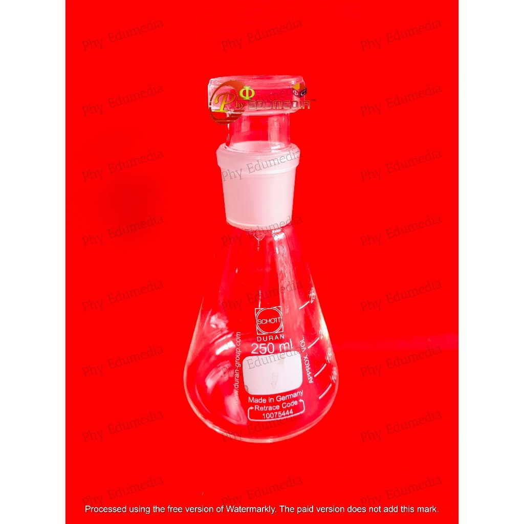 Promo 6.6 Erlenmeyer Asah 250ml / Erlenmeyer Tutup Asah 250ml DURAN
