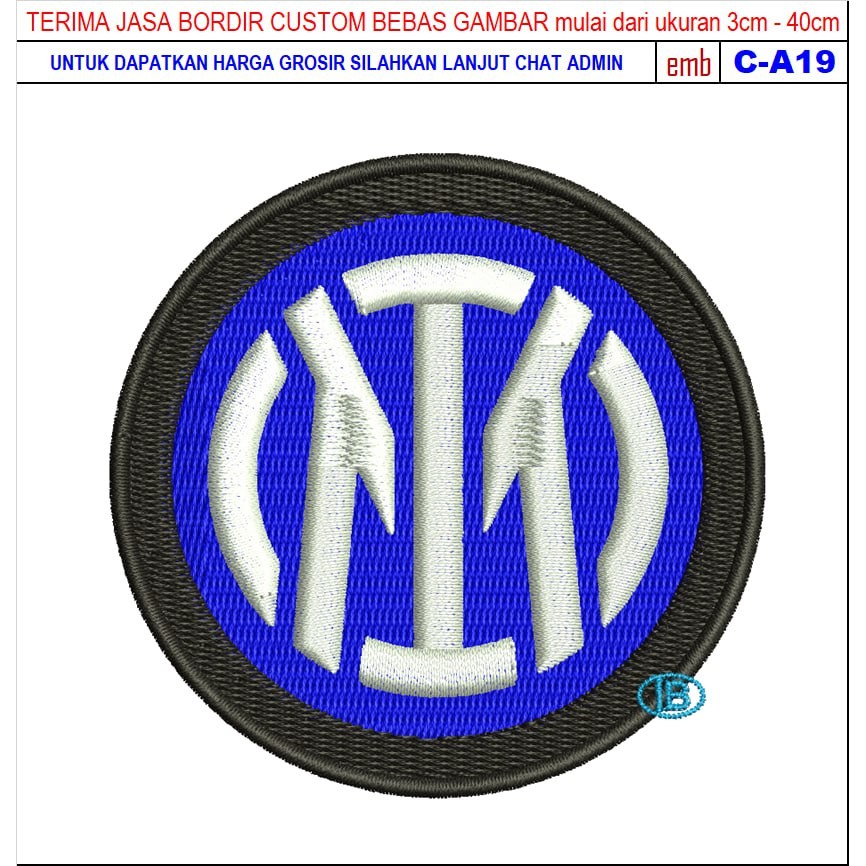 FC-43 PATCH BORDIR INTER MILAN FOOTBALL/CLUB AKSESORIS