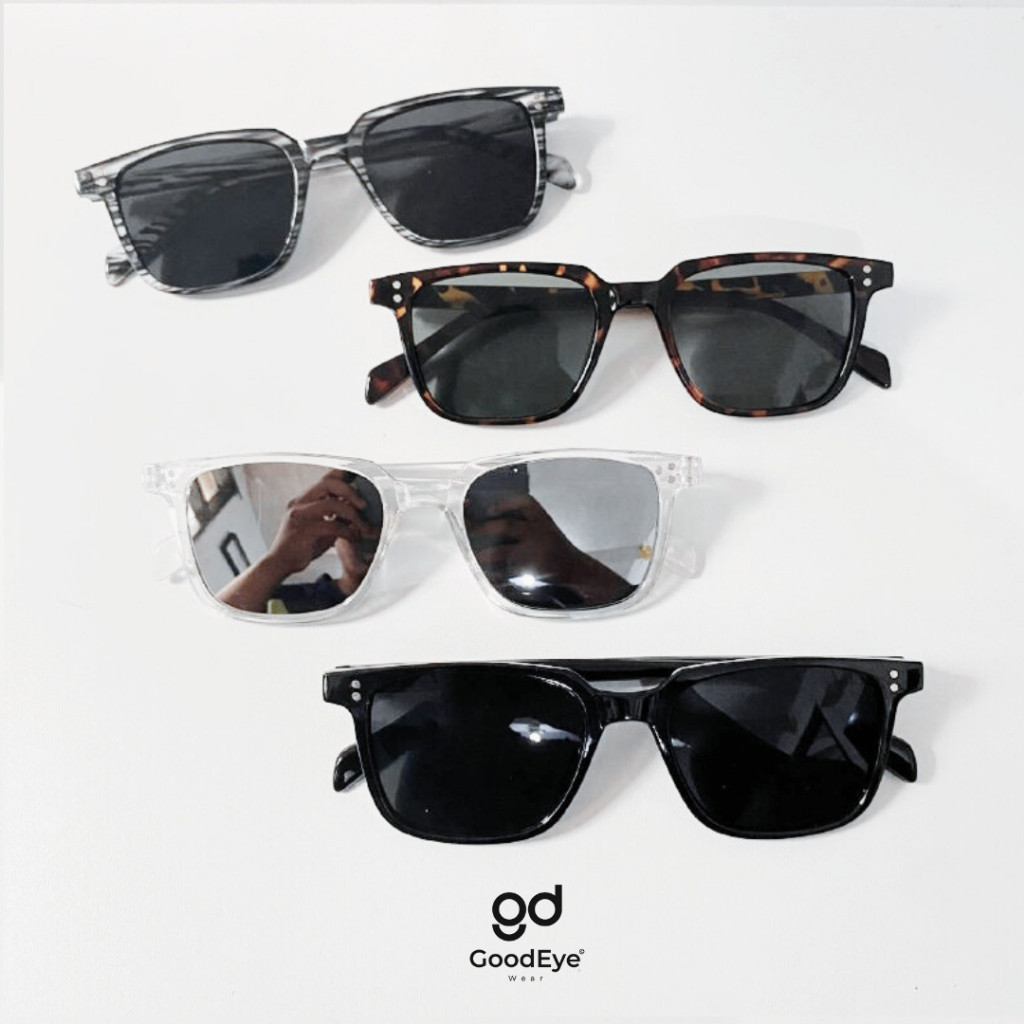 Kacamata Hitam Retro Cozy Vintage Pria Wanita