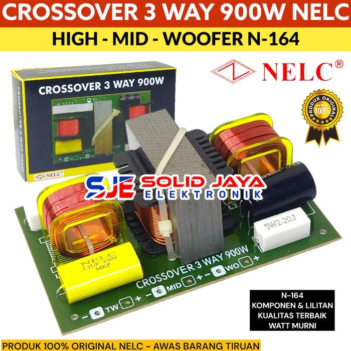 New CROSSOVER 3 WAY 900W NELC N-164 CROSSOVER PASIF 3 WAY 900 WATT NELC