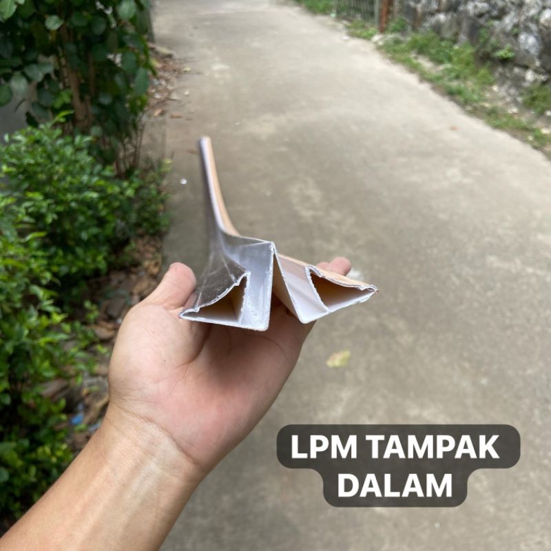 List Profil Tembok PVC Kecil Serat Kayu