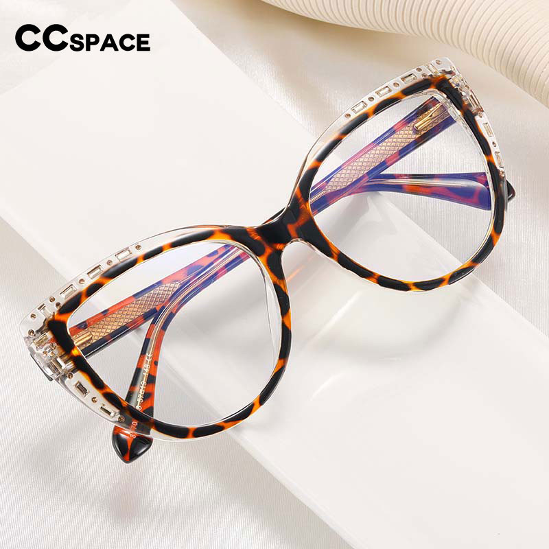 55133 New Leopard Glasses Frames Trending Products Brand Designer Fashion Women Big Glasses Frame Pr
