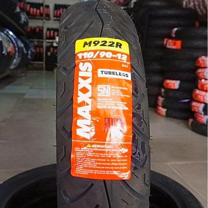 Ban maxxis M922R 110/90-12 tubeless ban donat untuk motor scoopy