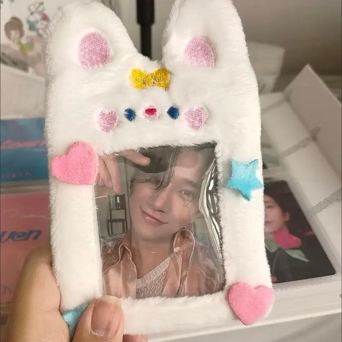 

Artemedia - Photocard Holder Plush Pc Card Holder Dompet Kartu Lanyard Korea Wanita Id