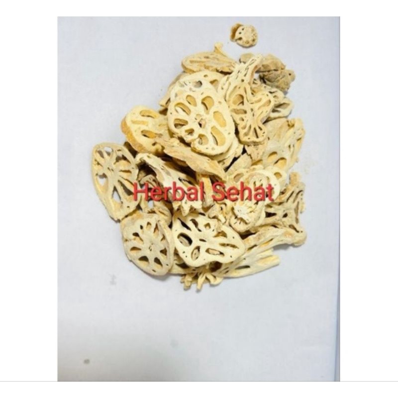 

Lian Ou Fen 500g Lotus Rhizome Rhizoma Node Akar Teratai BUBUK - POWDER PREMIUM