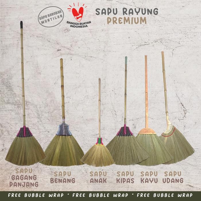 JTTOP" SAPU LANTAI IJUK RAYUNG KUAT MUNTILAN, TIPE SAPU UDANG