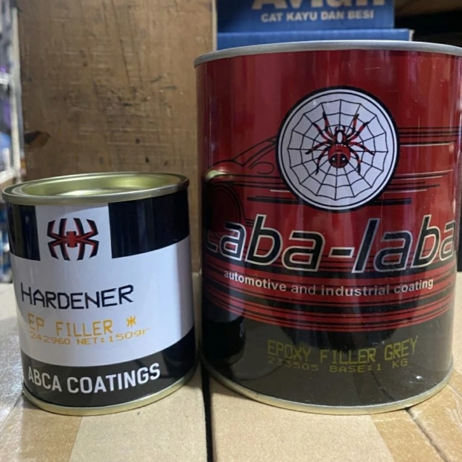 Cat Epoxy Filler Laba laba 1Kg Cat Dasar Epoxy - Epoxy Grey