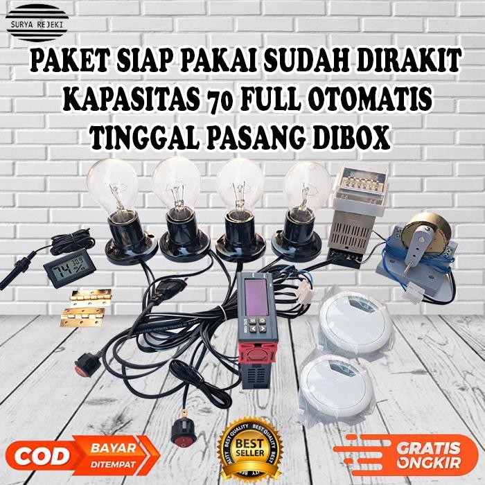 paket komponen mesin tetas telur otomatis sudah seting dan dirakit