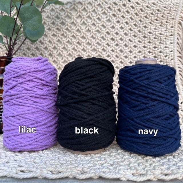 

Tali macrame 4mm katun 500gr cotton rope benang warna