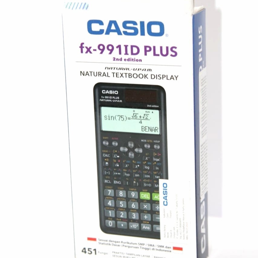 

Calculator Casio FX 991 ID Plus 2nd Edition Original