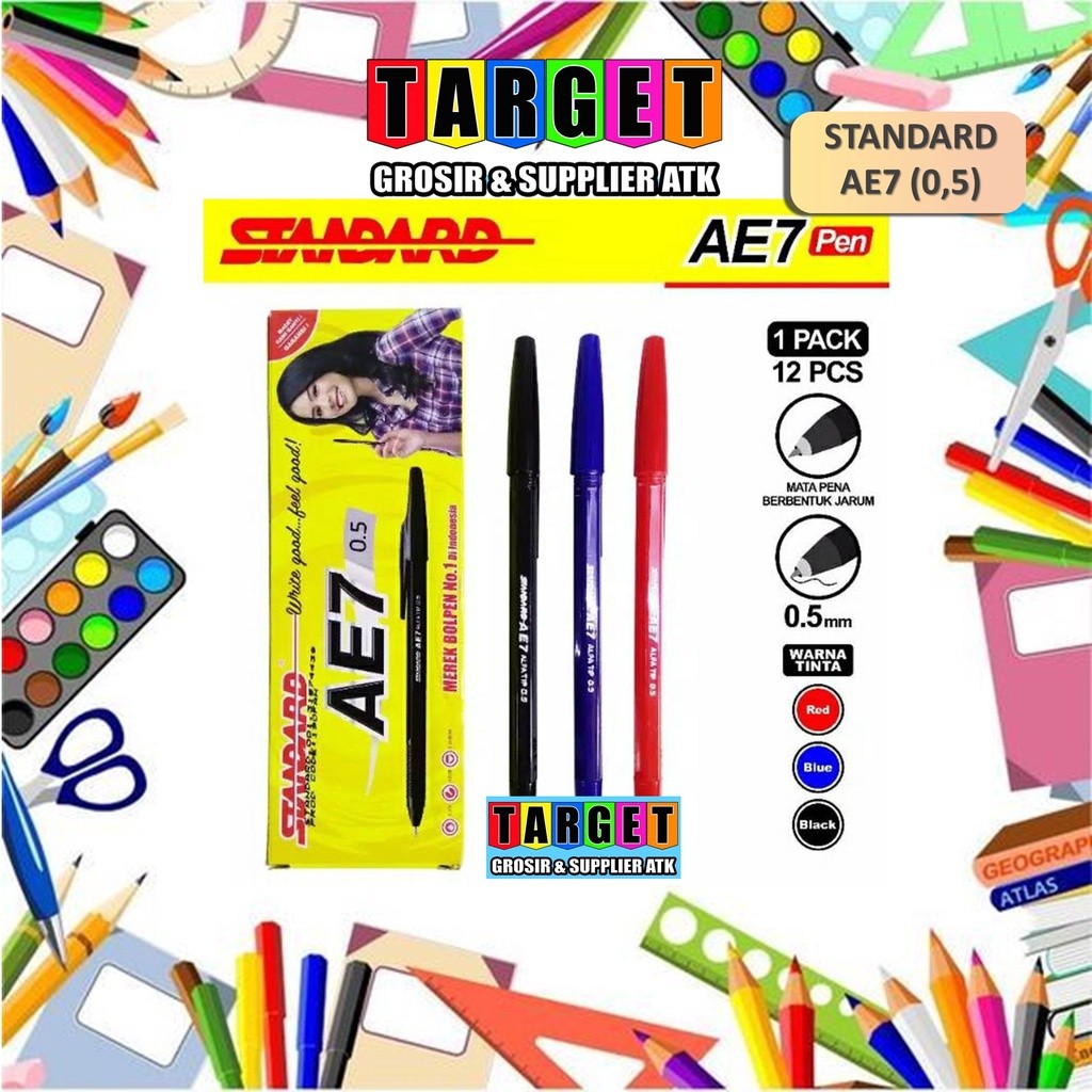 

PULPEN / BOLPEN STANDARD AE7 (12 PCS)