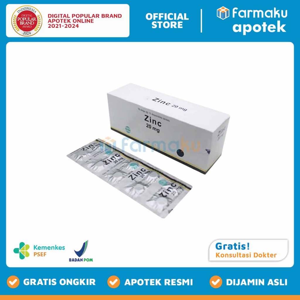 Zinc 20 mg Strip 10 Tablet  - KGS