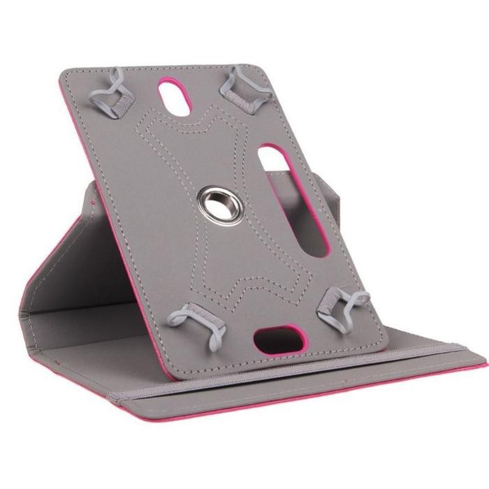 JTTOP" SMART TAB MAXTRON GENIO 8 INCH ROTARY CASE LEATHER FLIP CASING COVER