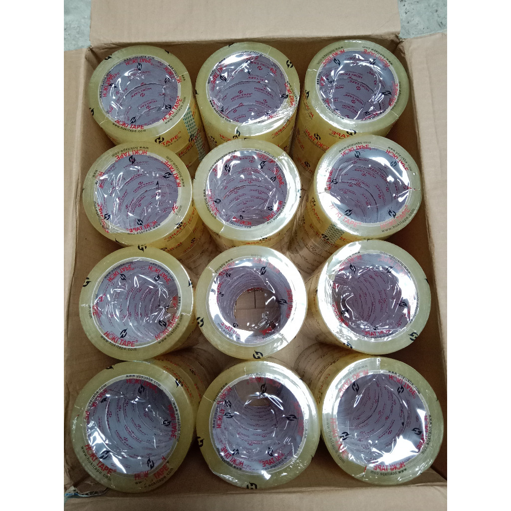 

Lakban Bening Coklat 2 dus Isolasi Packing 2 Karton Ekonomis Murah Tebal 300 Yard