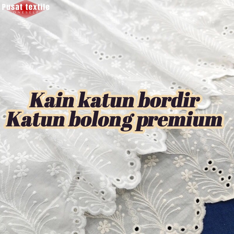 PROMO Kain Katun Bolong Premium/Kain Katun Bordir/Kain Katun Bordir Bolong/Kain Katbol Premium