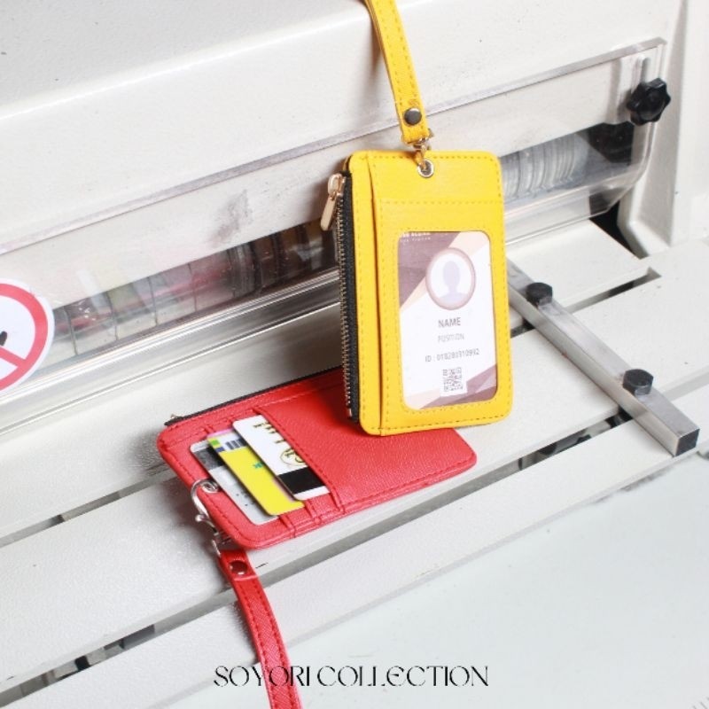 

id card holder lanyard nametag ZIPPER warna warni SID003