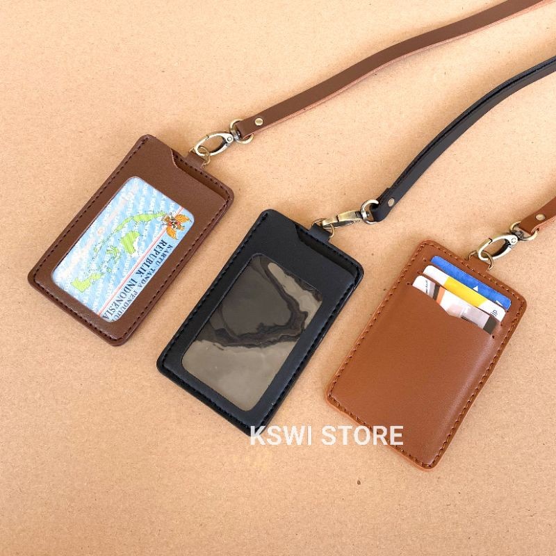 

ID Card Holder Kulit Name Tag Holder Kulit MB2