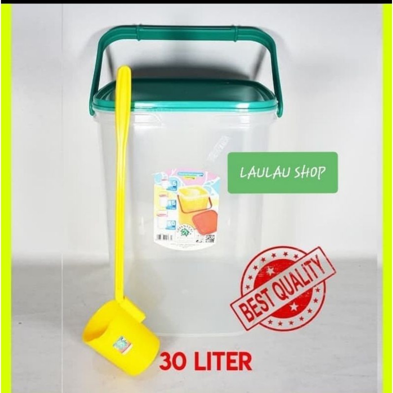 rium Es Buah 30 Liter en Leaf 0167 EZY Genoa + Gayung / Toples Tempat Es Kelapa Rice Box